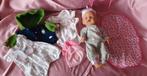 Pop babyborn + kleertjes, Ophalen of Verzenden, Gebruikt, Babypop