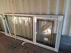 Nieuw kunststof kozijn met glas - dakkapel geschikt, Ophalen