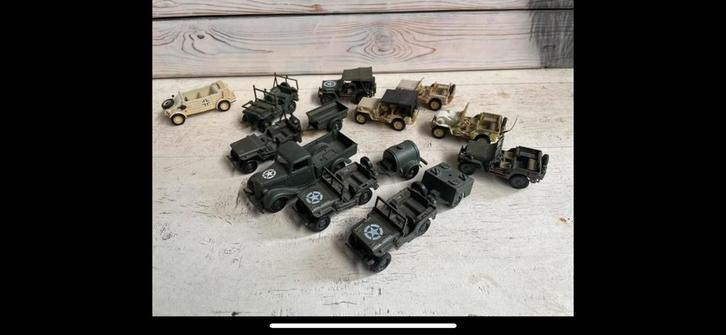 Willys nekaf modellen kubel GMC wwII 1/43, Hobby en Vrije tijd, Modelauto's | 1:43, Zo goed als nieuw, Auto, Solido, Ophalen of Verzenden