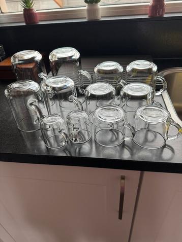 NESPRESSO glazen, origineel plus lepels beschikbaar voor biedingen