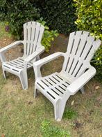 Twee tuinstoelen leen bakker, Tuin en Terras, Tuinstoelen, Ophalen, Zo goed als nieuw, Kunststof