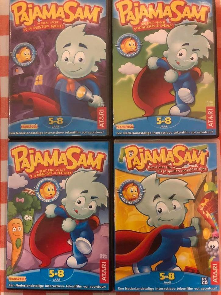 Pajama Sam - Gehele collectie (PC-game), Spelcomputers en Games, Games | Pc, Zo goed als nieuw, Puzzel en Educatief, 1 speler