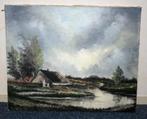 Schilderij zonder lijst, landschap, Martijn van Hest, Antiek en Kunst, Kunst | Schilderijen | Klassiek, Ophalen