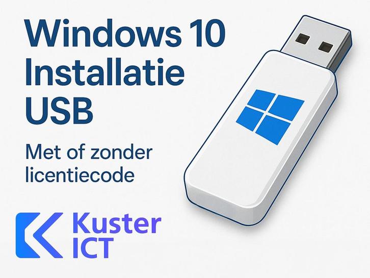Windows 10 Installatie USB – Klaar voor gebruik!, Computers en Software, Besturingssoftware, Nieuw, Windows, Verzenden