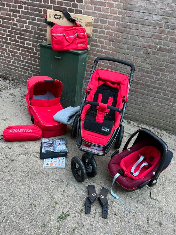 Koelstra kinderwagen 3in 1, Kinderen en Baby's, Kinderwagens en Combinaties, Gebruikt, Overige merken, Luchtbanden, Ophalen