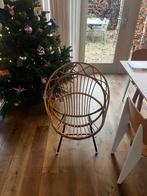Vintage Rohe Noordwolde Rieten Fauteuil, Huis en Inrichting, Ophalen, Gebruikt, Bruin, Riet of Rotan