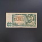 100 kronen Tsjecho-Slovakije #006, Postzegels en Munten, Bankbiljetten | Europa | Niet-Eurobiljetten, Verzenden, Overige landen