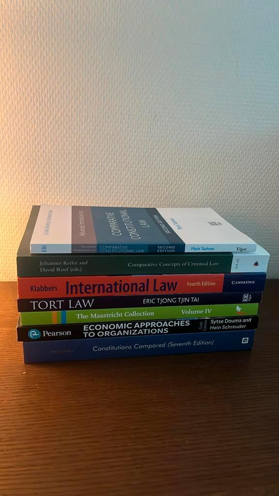 All Global Law Bachelor 1st year 1st and 2nd semester books, Boeken, Studieboeken en Cursussen, Nieuw, WO, Alpha, Ophalen