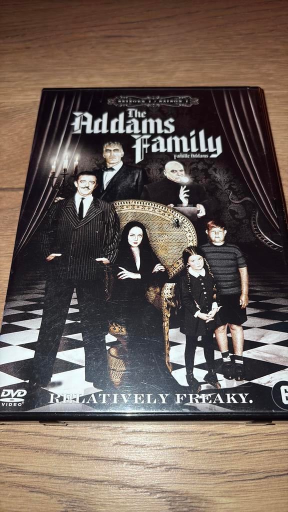 The Addams Family seizoen 1 uit 1964-1965 op dvd., Alle leeftijden, Ophalen of Verzenden, Zo goed als nieuw, Actie en Avontuur