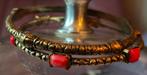 Vintage prachtige messing armbanden met stenen., Sieraden, Tassen en Uiterlijk, Armbanden, Ophalen of Verzenden, Zo goed als nieuw