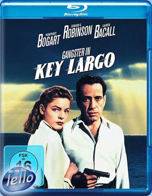 Blu-ray: Key Largo (1948 Humphrey Bogart, Lauren Bacall) DE, Cd's en Dvd's, Blu-ray, Nieuw in verpakking, Thrillers en Misdaad