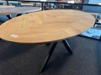 Eiken visgraat tafel 200x110x77cm normaal 899,- nu 350,-, Ophalen, Industrieweg 25, Rj, Eikenhout