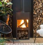 Sfeervolle warmte met deze zwarte houtgestookte tuinhaard, Ophalen, Nieuw