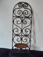 Kandelaar, muurhanger ,rek rooster, kaarsenhouder,landelijk, Antiek en Kunst, Ophalen of Verzenden