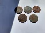 5 oude willem centen 1821,22,30,37 en 1861, Postzegels en Munten, Munten | Nederland, Verzenden, Koning Willem I, 1 cent