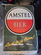 Amstel Bier Metalen Bord Mancave Bar 60x40cm, Antiek en Kunst, Ophalen
