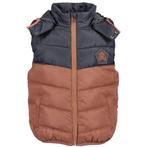 Trendy jongens bodywarmer bruin/antraciet maat 98, Blue seven, Nieuw, Ophalen of Verzenden, Jongen