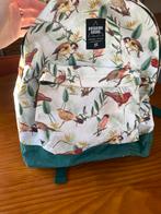 Leuke rugtas met vogelprint, Overige merken, 25 tot 40 cm, Ophalen of Verzenden, Zo goed als nieuw