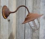 Nostalgische stallamp cortenstaal - WC1 buitenlamp boerderij, Antiek en Kunst, Antiek | Lampen, Ophalen