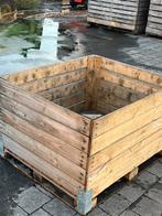Kuubse kisten haardhout hout palletbox kuub kist bloemnak, Tuin en Terras, Ophalen of Verzenden, Zo goed als nieuw, Hout