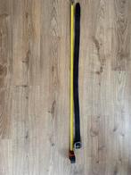 Donker bruine lederen riem - 110 cm, Kleding | Dames, Ophalen of Verzenden, Zo goed als nieuw, Zwart, Echt leder