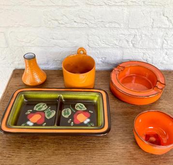 Vintage / retro keramiek: potten en schaaltjes.  beschikbaar voor biedingen