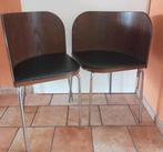 2 stoelen, Huis en Inrichting, Stoelen, Ophalen, Twee, Zwart, Zo goed als nieuw