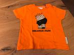 ORANJE t-shirt, maat 74, Kinderen en Baby's, Babykleding | Maat 74, Gebruikt, Ophalen of Verzenden, Hema, Jongetje