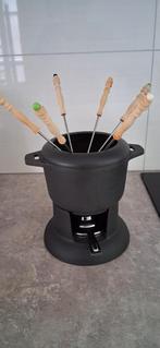 Zwaar gietijzeren fondueset in prima staat!, Witgoed en Apparatuur, Fonduesets, Ophalen, Gebruikt, Brander