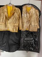 2 gouden jasjes 98/104, Kleding | Heren, Carnavalskleding en Feestkleding, Ophalen of Verzenden, Gedragen, Overige maten