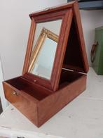 Houten Sieradenkistje met Spiegel, Minder dan 50 cm, Gebruikt, Minder dan 50 cm, Ophalen of Verzenden