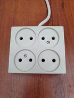Stekkerdoos 4-voudig ongeaard - 190cm snoer, Ophalen of Verzenden, Gebruikt, Stopcontact