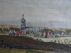 gravure kleur Lochem boekenstad Bredevoort H. Spilman 1743, Antiek en Kunst, Verzenden