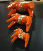 Vintage Dala paarden 3 stuks, Antiek en Kunst, Kunst | Beelden en Houtsnijwerken, Ophalen of Verzenden