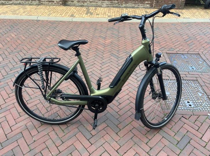 SPARTA c-Grid Ultra M7Tb Dames Light Olive Matte 56cm 2023, Fietsen en Brommers, Elektrische fietsen, Gebruikt, Sparta, 55 tot 59 cm
