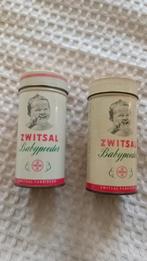 Vintage Zwitsal Baby Poeder Blikken, Verzamelen, Ophalen, Gebruikt, Overige