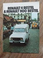 Renault 4 & 1100 Bestel - Originele Brochure 1968, Renault, Ophalen of Verzenden, Zo goed als nieuw, Renault
