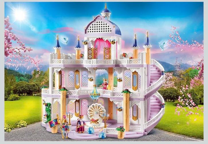 Hele grote set prinsessen playmbil: kasteel 9879 en meer, Kinderen en Baby's, Speelgoed | Playmobil, Gebruikt, Complete set, Ophalen of Verzenden