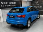 Audi Q3 45 TFSI e 3X S-Line edition 360 CAMERA PANO Keyless, Auto's, Audi, Gebruikt, Blauw, Grijs, Hybride Elektrisch/Benzine