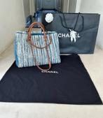 Orginele Chanel tas, Deauville maxi - in NIEUWSTAAT!, Sieraden, Tassen en Uiterlijk, Tassen | Damestassen, Shopper, Blauw, Ophalen of Verzenden