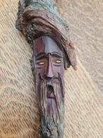 Vintage HOOFD Houtsnijwerk Spirit tree bosgeest trol gnoom, Antiek en Kunst, Kunst | Beelden en Houtsnijwerken, Ophalen of Verzenden