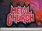 Metal Church shaped embroidered backpatch  -- 22x23 cm, Verzenden, Nieuw, Kleding