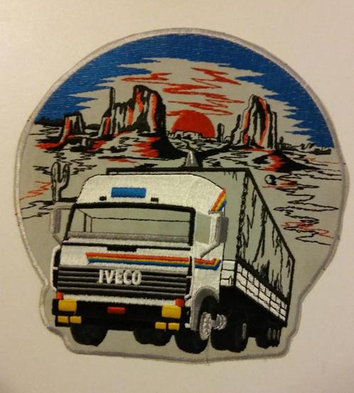 Iveco vrachtwagen truck embleem patch GROOT wagen kleding, Verzamelen, Automerken, Motoren en Formule 1, Nieuw, Auto's, Verzenden