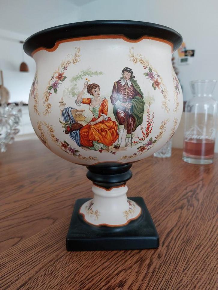 Gouda Plateel Modica Bloempot Oud-Gouda, Antiek en Kunst, Antiek | Keramiek en Aardewerk, Ophalen