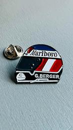 G. Berger Formule 1 Helm Pin, Ophalen of Verzenden, Zo goed als nieuw, Sport, Speldje of Pin