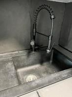 Black Kitchen Faucet with Sink, Ophalen, 25 tot 50 cm, 50 tot 100 cm, Minder dan 100 cm