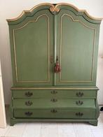 Antieke groene kast, Antiek en Kunst, Ophalen