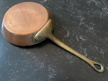 Koperen bakpan pan 16 cm doorsnee koper beschikbaar voor biedingen