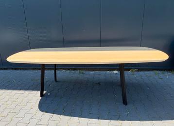 Licht eiken deens ovale eettafel 260 x 120 x 4cm beschikbaar voor biedingen