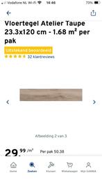 Voertegel atelier Taupe, Ophalen, Steen of Klei, 50 tot 150 cm, Zo goed als nieuw